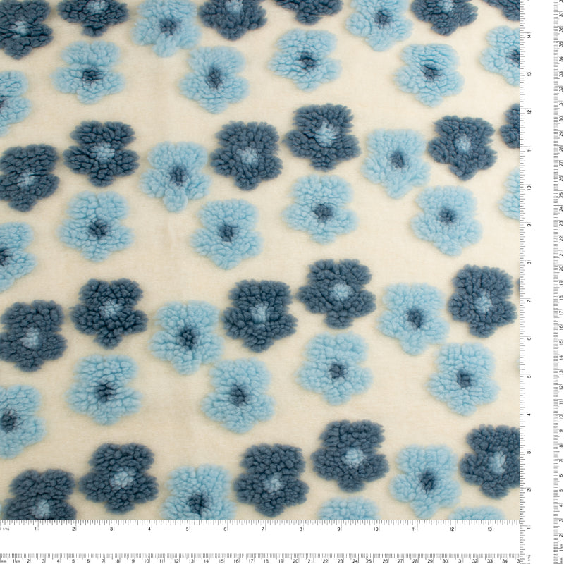 Coating - Raised Flower - 001 - Blue