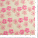 Tissu pour manteau - Fleur en Relief - 002 - Rose