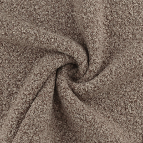 Bouclé pour Manteau uni - FRISÉ - 003 - Taupe