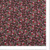 Digital Printed Rayon Twill - SANDRA - 003 - Wine