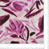 Satin Velours Imprimé - ESTELLA - 001 - Magenta