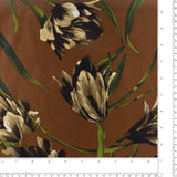 Printed Satin Velvet - ESTELLA - 011 - Brown