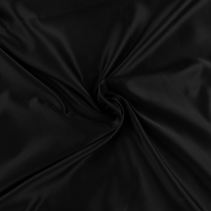 Satin Velours Uni - ESTELLA - 009 - Noir