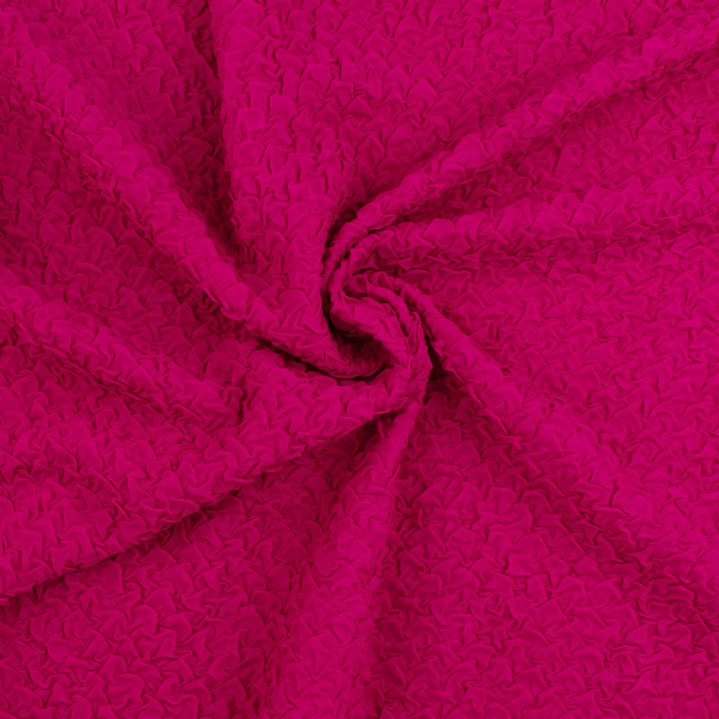 Solid Crinkled Mesh - RADIANT NIGHTS - 001 - Magenta