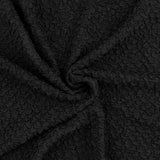 Solid Crinkled Mesh - RADIANT NIGHTS - 003 - Black