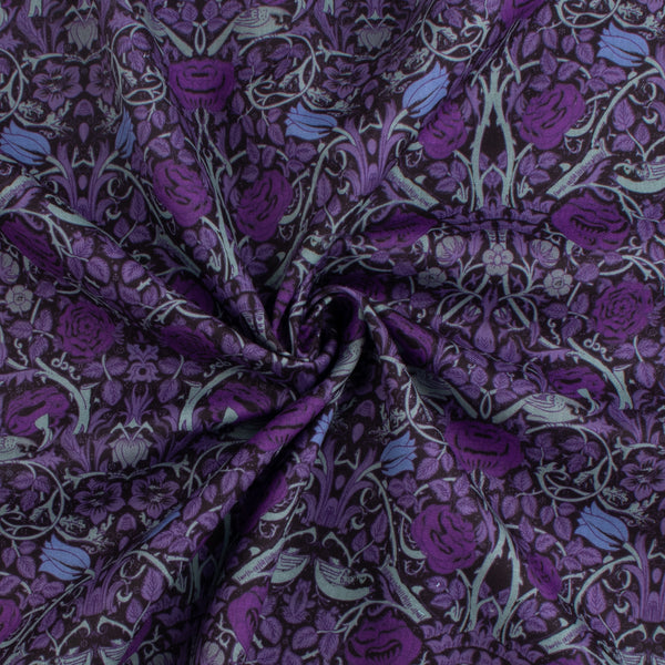 Digital Printed Twill - PRIYA - 005 - Purple