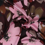 Printed Satin - GABRIELLA - 003 - Brown