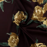 Printed Satin - GABRIELLA - 011 - Eggplant