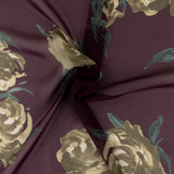 Chiffon Imprimé - GABRIELLA - 005 - Aubergine