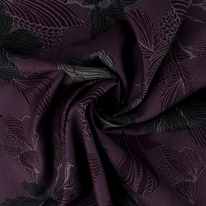 Digital Printed Poly/viscose - PENELOPE - 005 - Purple