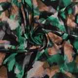 Printed Brushed Knit - FUZZY - 017 - Green