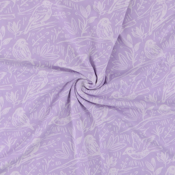 Printed Brushed Knit - EMMA - 012 - Lilac