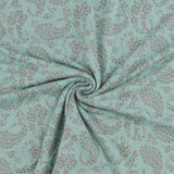 Tricot Brossé Imprimé - EMMA - 018 - Aqua