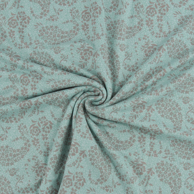 Printed Brushed Knit - EMMA - 018 - Aqua