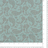 Tricot Brossé Imprimé - EMMA - 018 - Aqua