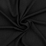 Tricot Froissé Uni - AIDA - 001 - Noir