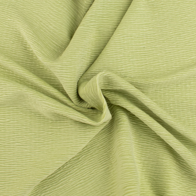 Solid Crinkled Velvet - LOUNGING - 004 - Soft Chartreuse