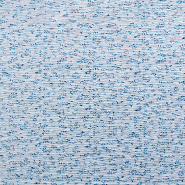 Printed Crinkled Velvet - LOUNGING - 006 - Dusty Blue