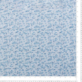 Printed Crinkled Velvet - LOUNGING - 006 - Dusty Blue