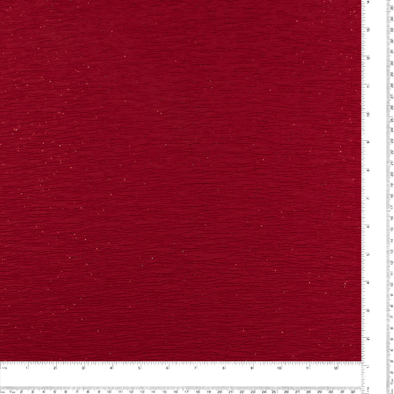 Tricot Froissé Brillant - NUITS RESPLENDISSANTES - 003 - Rouge