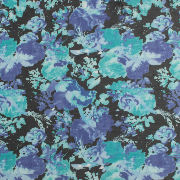 Digital Printed Mesh - Eloise - 003 - Indigo