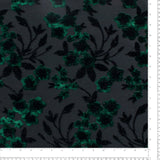 Burnout Velvet - ANTOINETTE - 003 - Dark Green