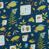 Northcott - Coton Imprimé - «BACKYARD BUG COLLECTOR» - 002 - Bleu