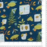 Northcott - Printed Cotton - BACKYARD BUG COLLECTOR - 002 - Blue