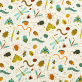 Northcott - Coton Imprimé - «BACKYARD BUG COLLECTOR» - 003 - Ivoire