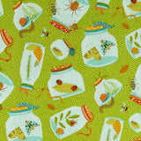 Northcott - Printed Cotton - BACKYARD BUG COLLECTOR - 004 - Green