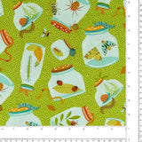 Northcott - Printed Cotton - BACKYARD BUG COLLECTOR - 004 - Green