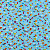 Henry Glass - Printed Cotton - CHEERFUL AND COLORFUL - 004 - Blue