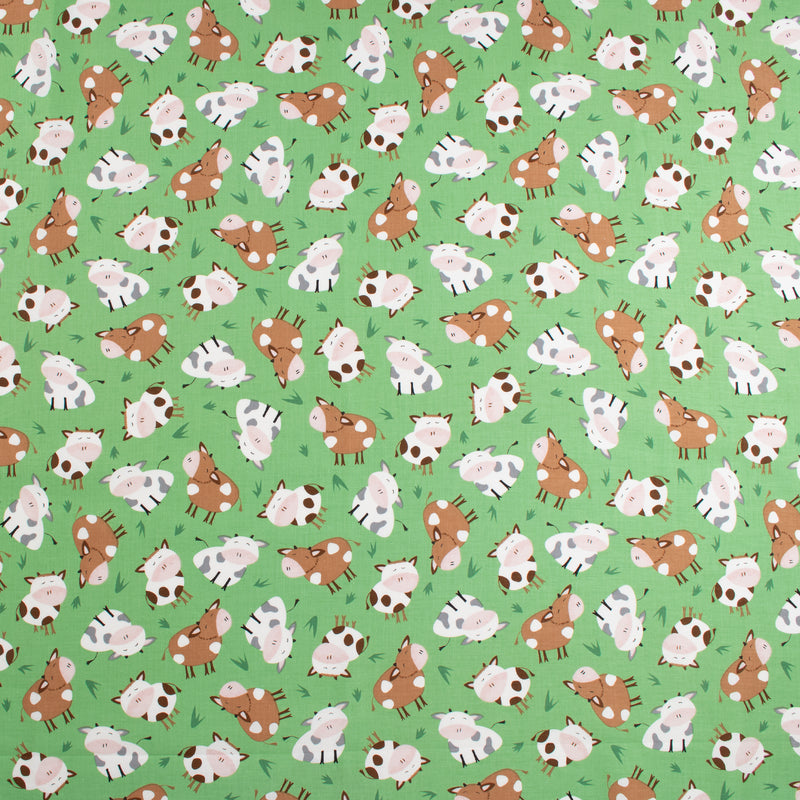 Studio E - Coton Imprimé - &lt;FARM-TASTIC FRIENDS&gt; - 002 - Vert