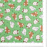 Studio E - Printed Cotton - FARM-TASTIC FRIENDS - 002 - Green