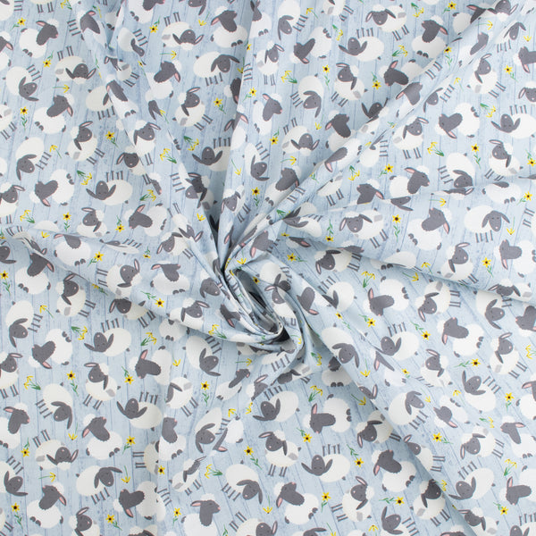 Studio E - Printed Cotton - FARM-TASTIC FRIENDS - 003 - Light Blue