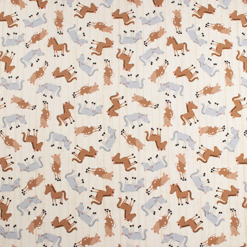 Studio E - Printed Cotton - FARM-TASTIC FRIENDS - 004 - Cream