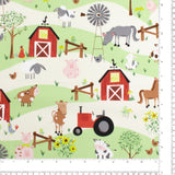 Studio E - Printed Cotton - FARM-TASTIC FRIENDS - 006 - Cream