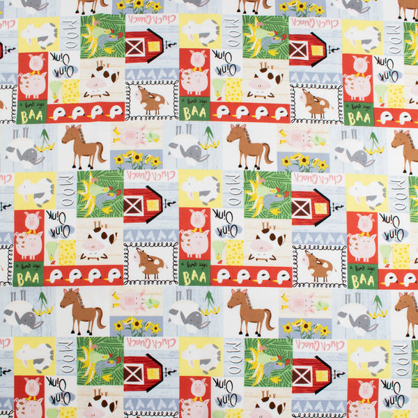 Studio E - Printed Cotton - FARM-TASTIC FRIENDS - 011 - Multicolor