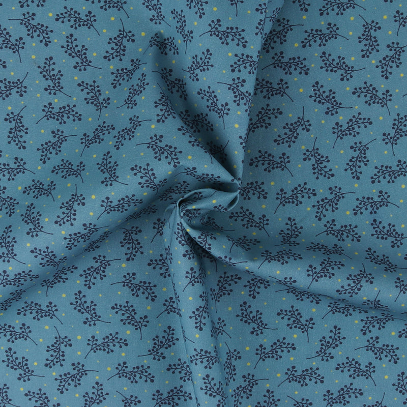 Printed Cotton - GLORIANA GARDEN - 006 - Blue