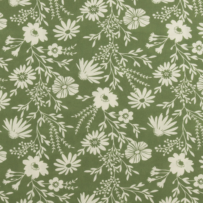 Printed Cotton - GLORIANA GARDEN - 011 - Moss