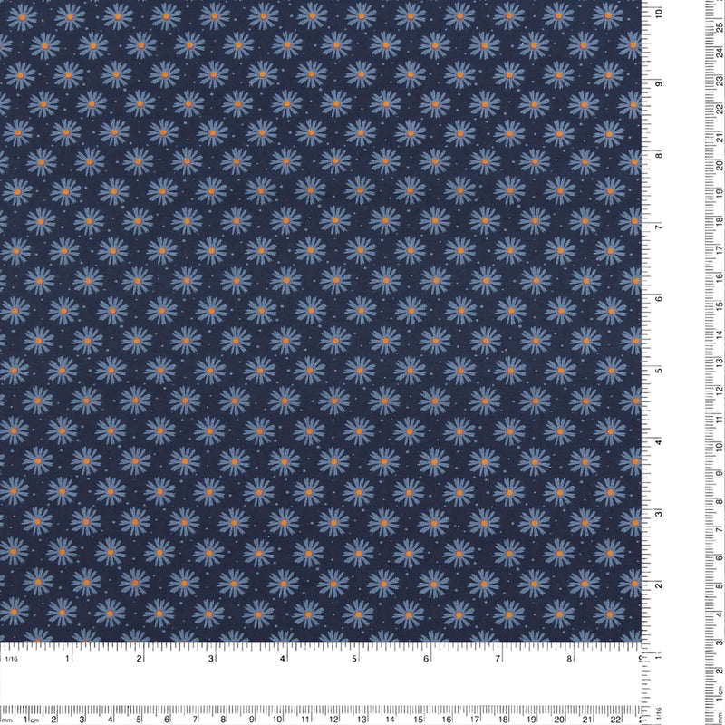 Coton Imprimé - JARDIN GLORIANA - 014 - Navy