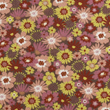 Printed Cotton - GLORIANA GARDEN - 015 - Marron