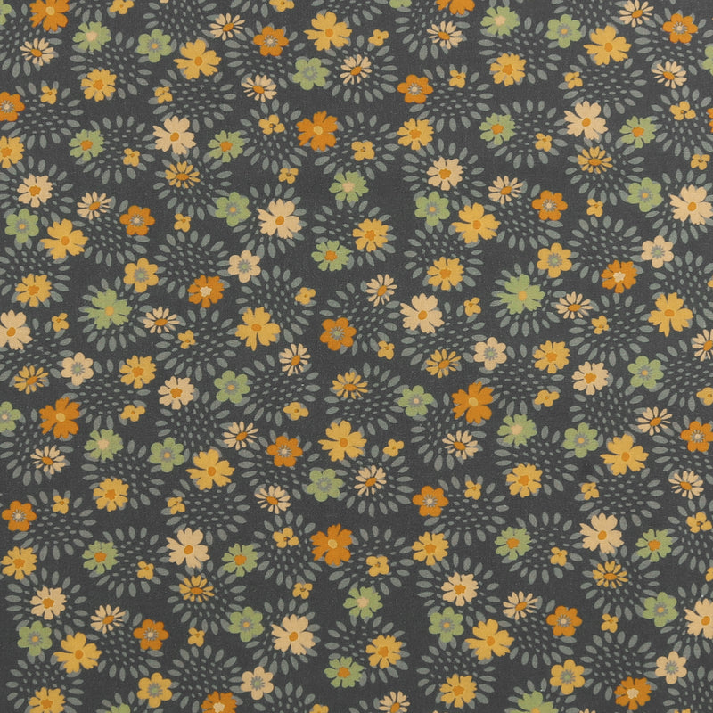 Printed Cotton - GLORIANA GARDEN - 018 - Pewter