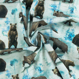 Printed Cotton - GREAT OUTDOORS - 005 - Light Blue