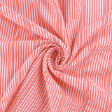 Mini Stripe Jacquard - DAISY - 005 - Red