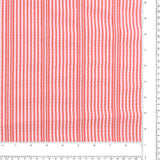 Mini Stripe Jacquard - DAISY - 005 - Red