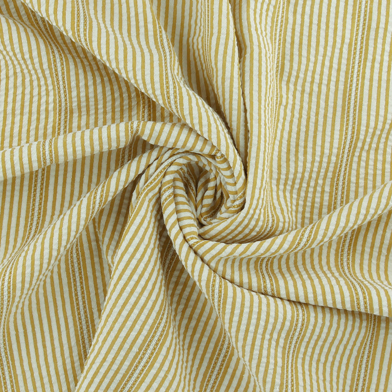 Mini Stripe Jacquard - DAISY - 006 - Golden Wheat