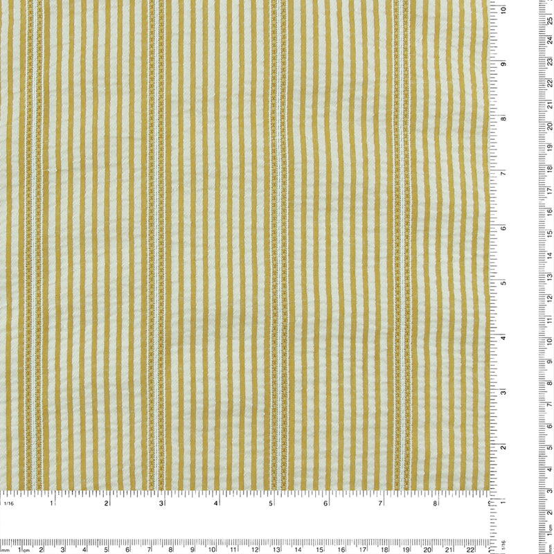 Mini Stripe Jacquard - DAISY - 006 - Golden Wheat