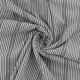 Mini Stripe Jacquard - DAISY - 007 - Black