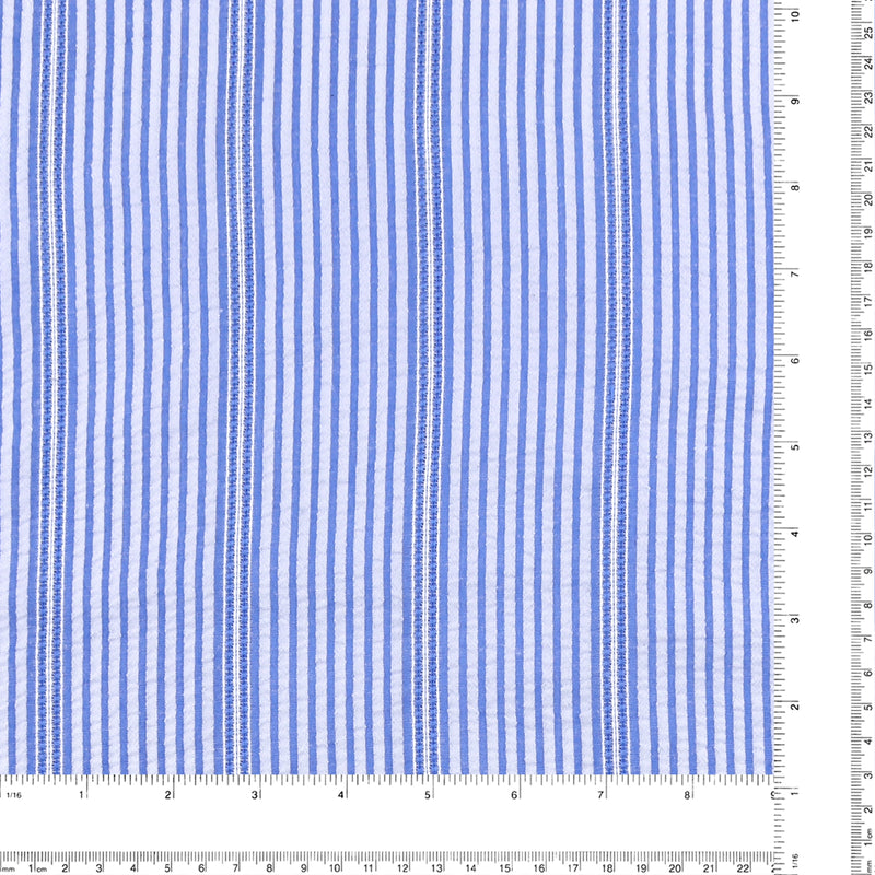 Mini Stripe Jacquard - DAISY - 009 - Blue